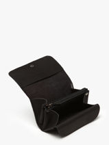 Coin Purse Leather Etrier Black oil EOIL650-vue-porte